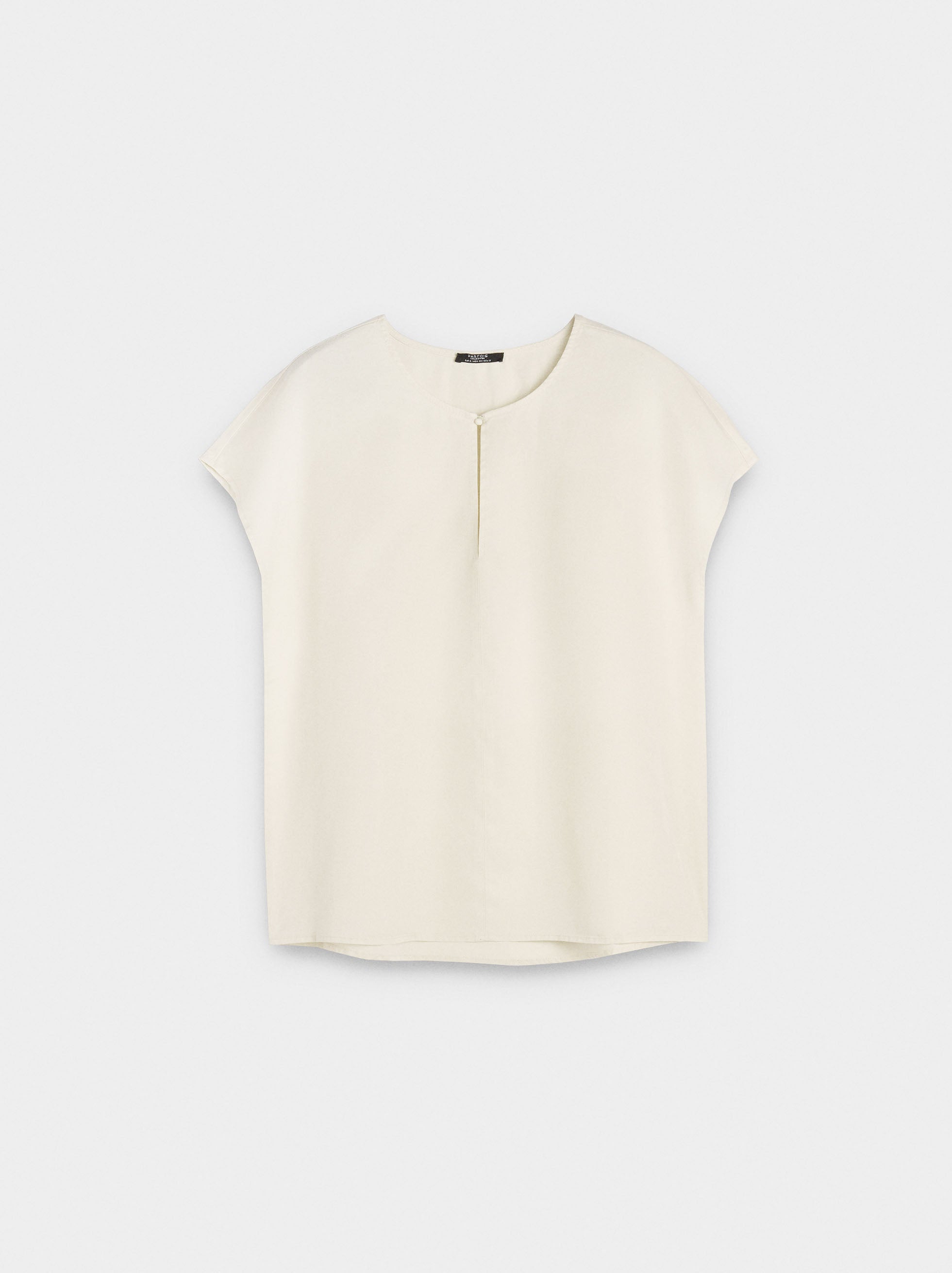 Blusa Con Pespunte 100% Lyocell