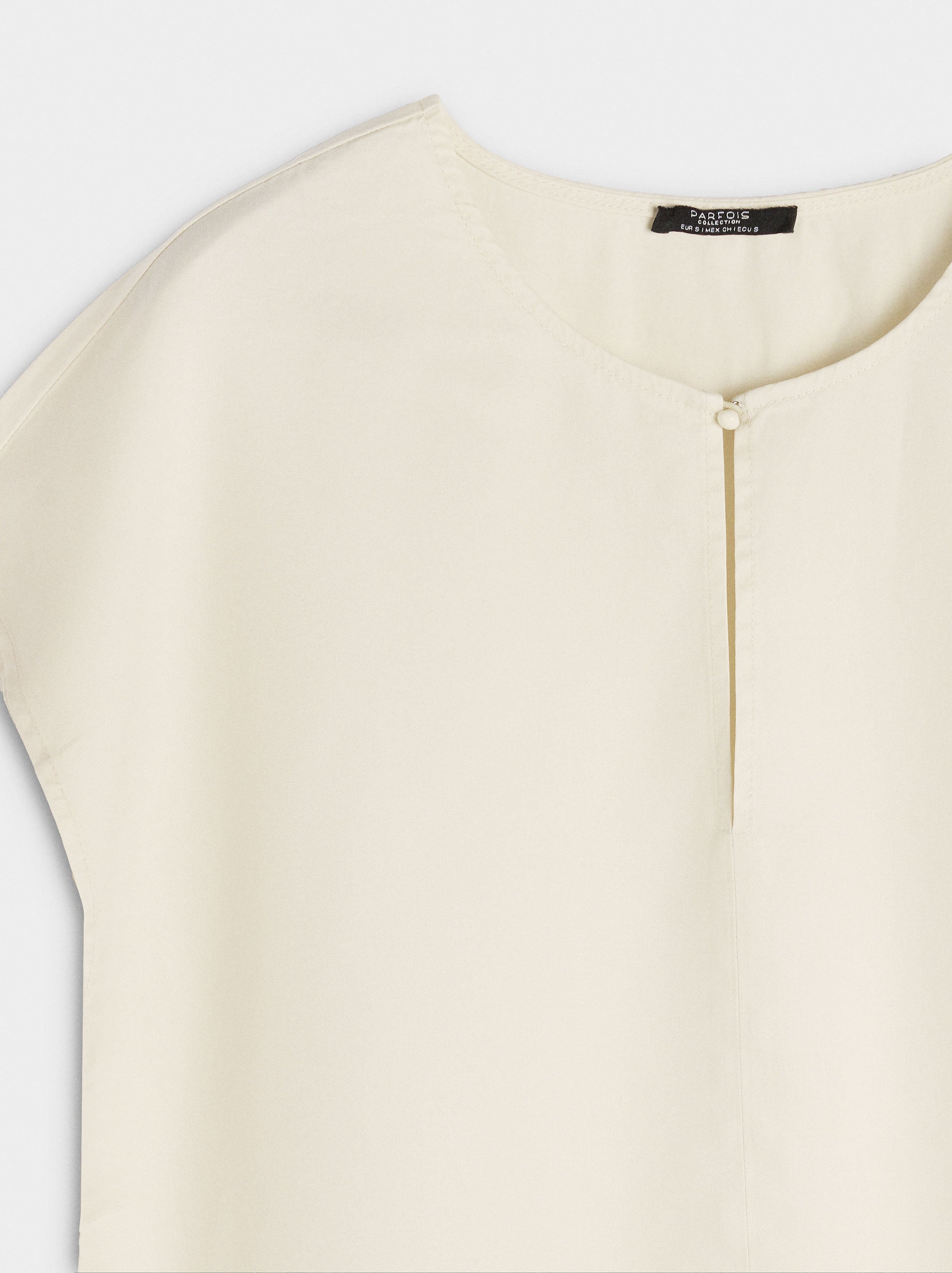 Blusa Con Pespunte 100% Lyocell