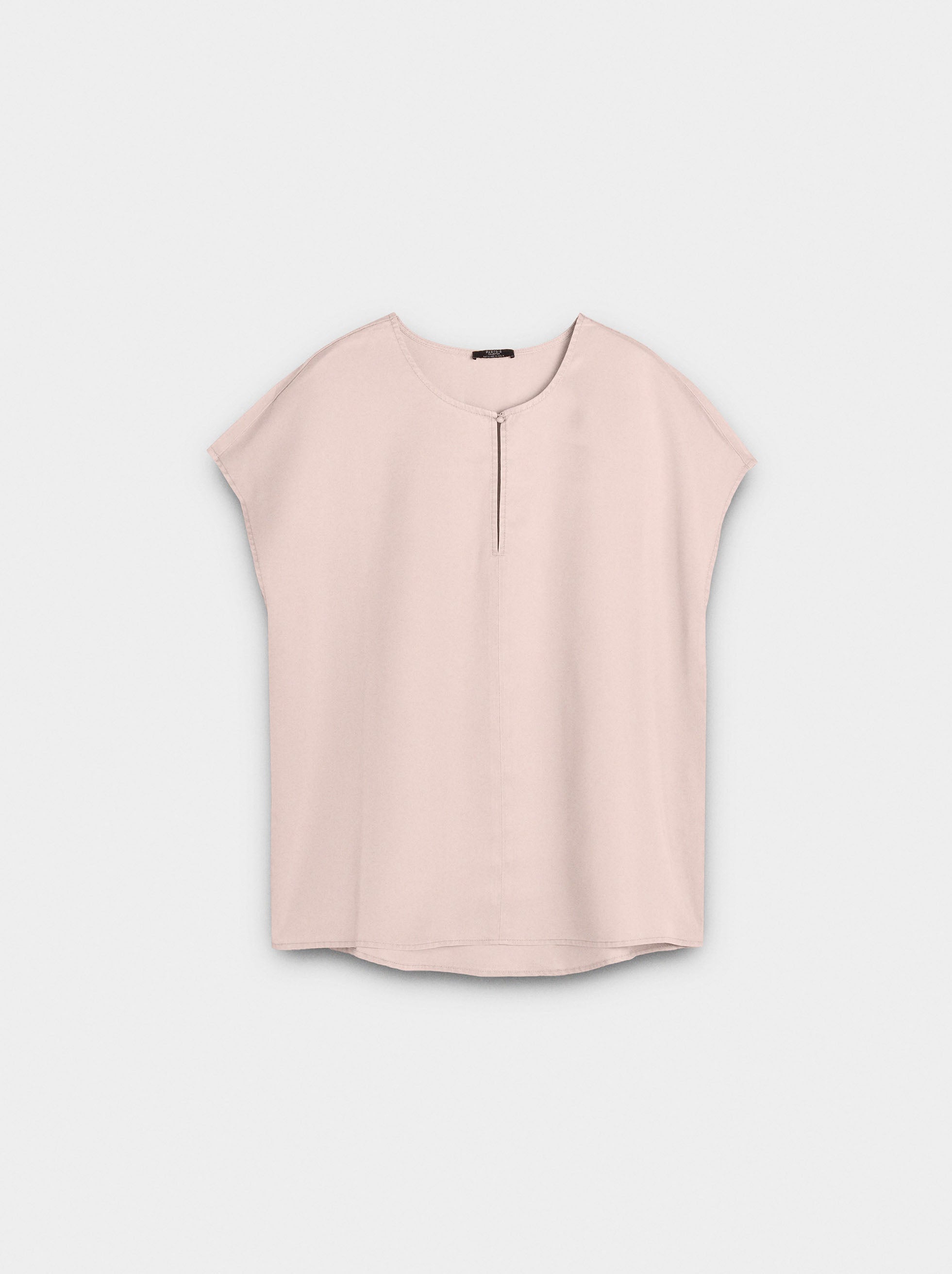 Blusa Con Pespunte 100% Lyocell