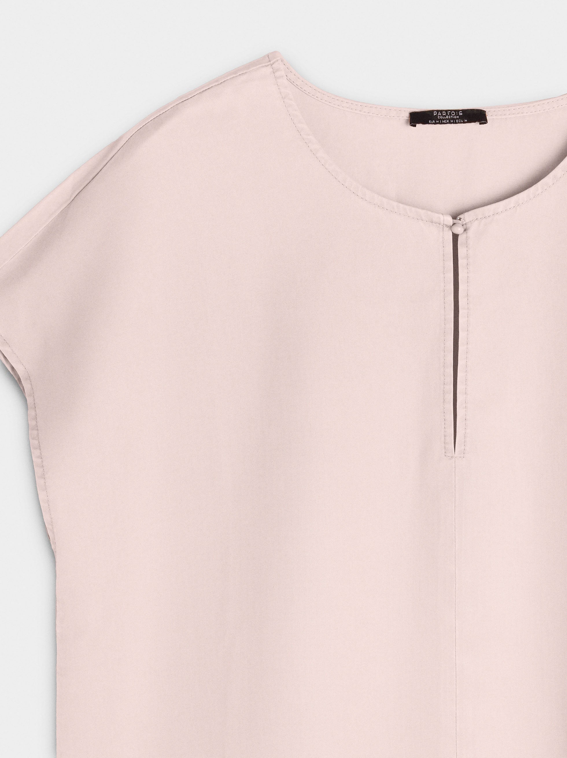 Blusa Con Pespunte 100% Lyocell