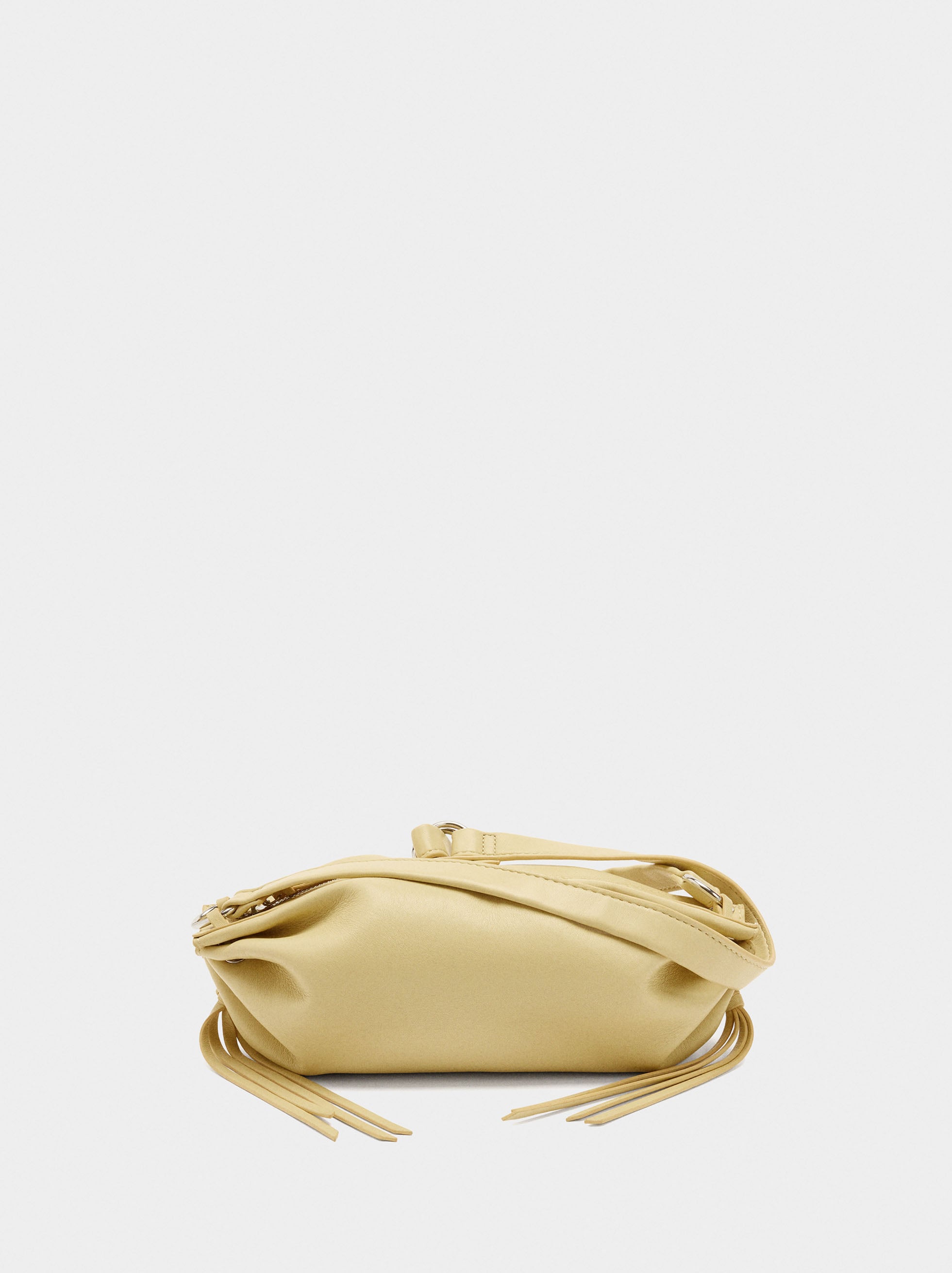 Bolso Bandolera Con Fruncidos