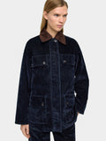 Chaqueta Denim Efecto Terciopelo