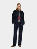 Chaqueta Denim Efecto Terciopelo
