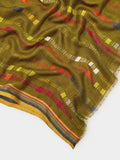 Pañuelo Estampado De Rayas Multicolor