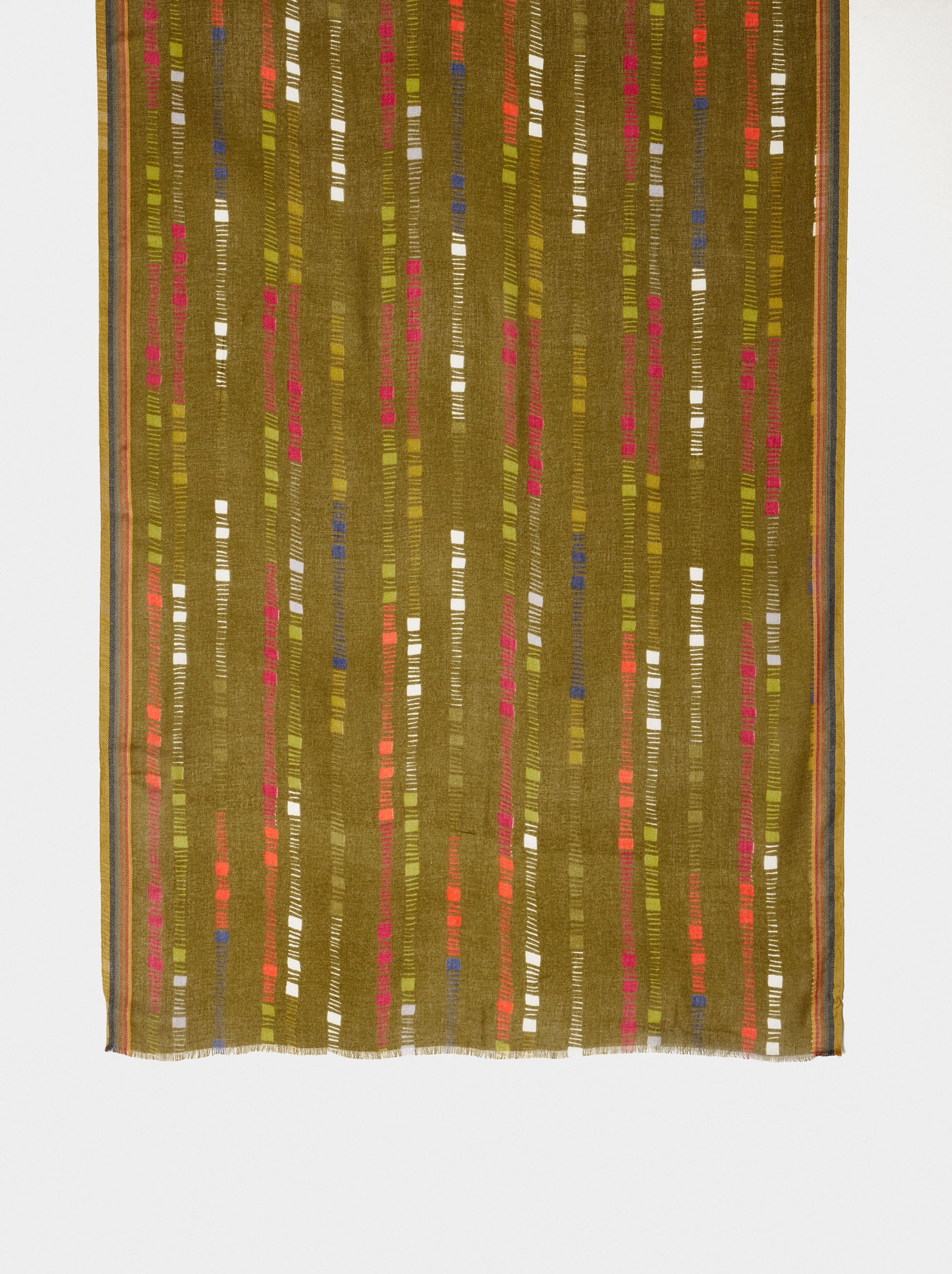 Pañuelo Estampado De Rayas Multicolor