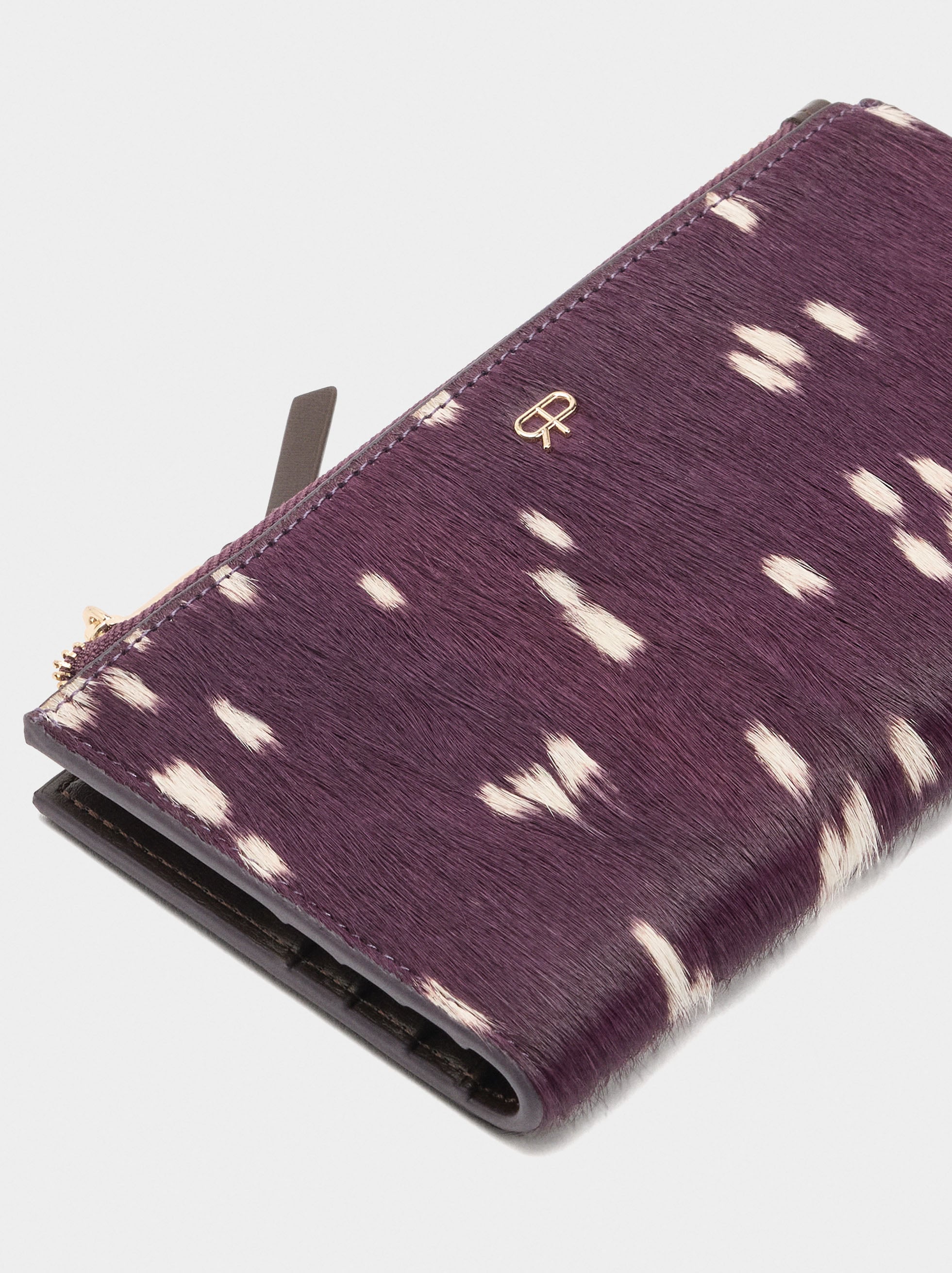 Cartera De Piel Estampado Animal