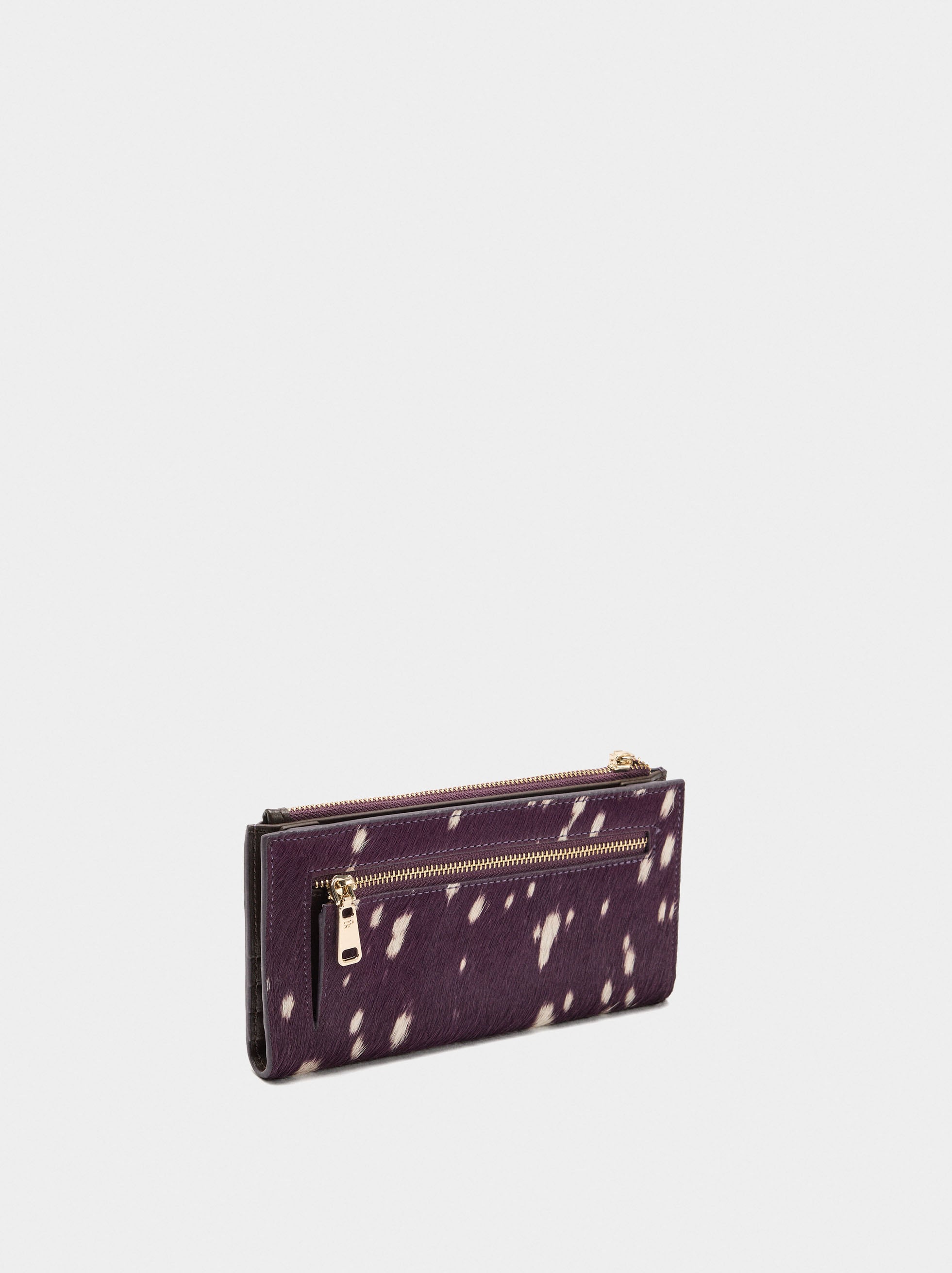 Cartera De Piel Estampado Animal
