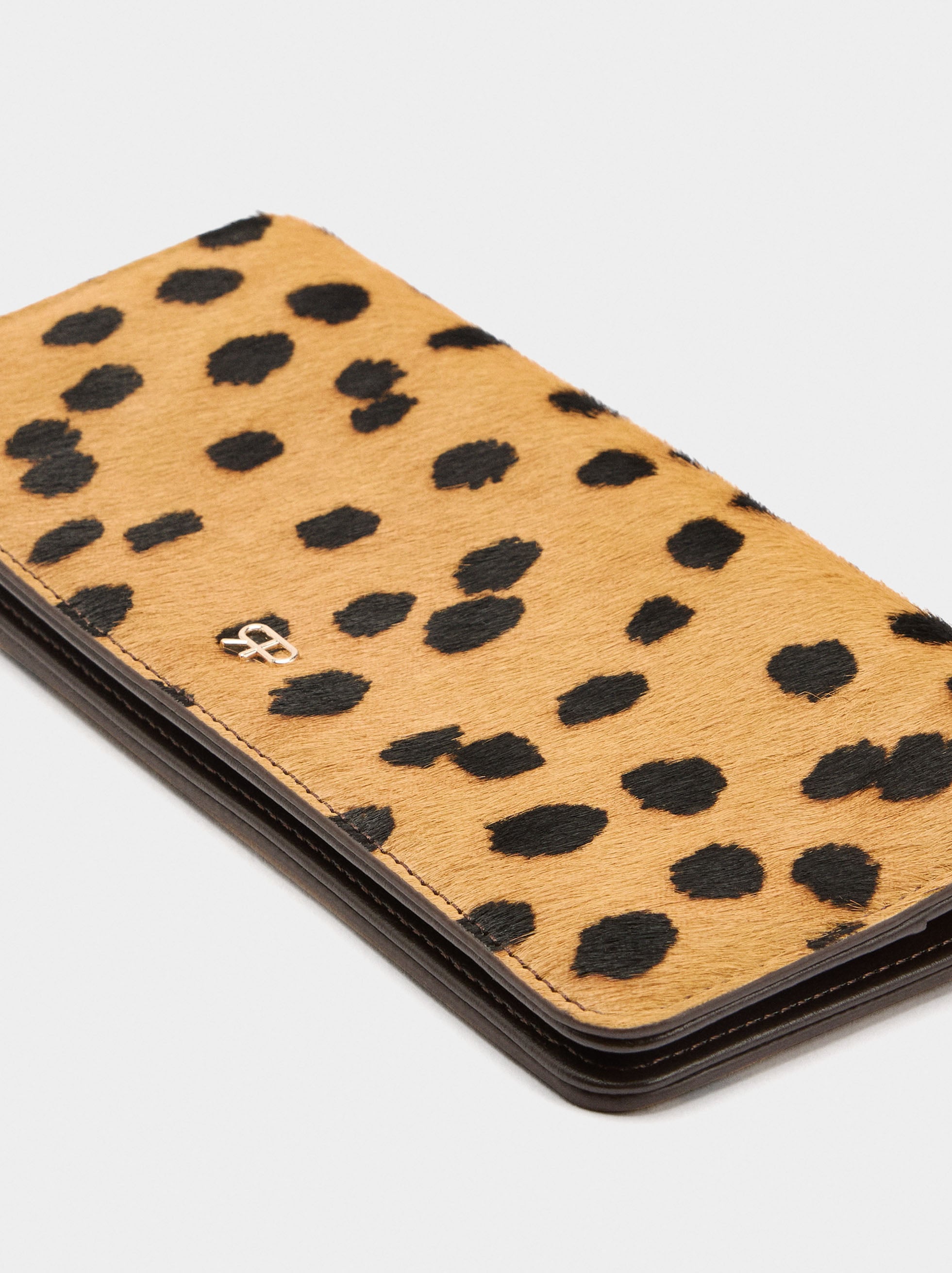 Cartera De Piel Estampado Animal