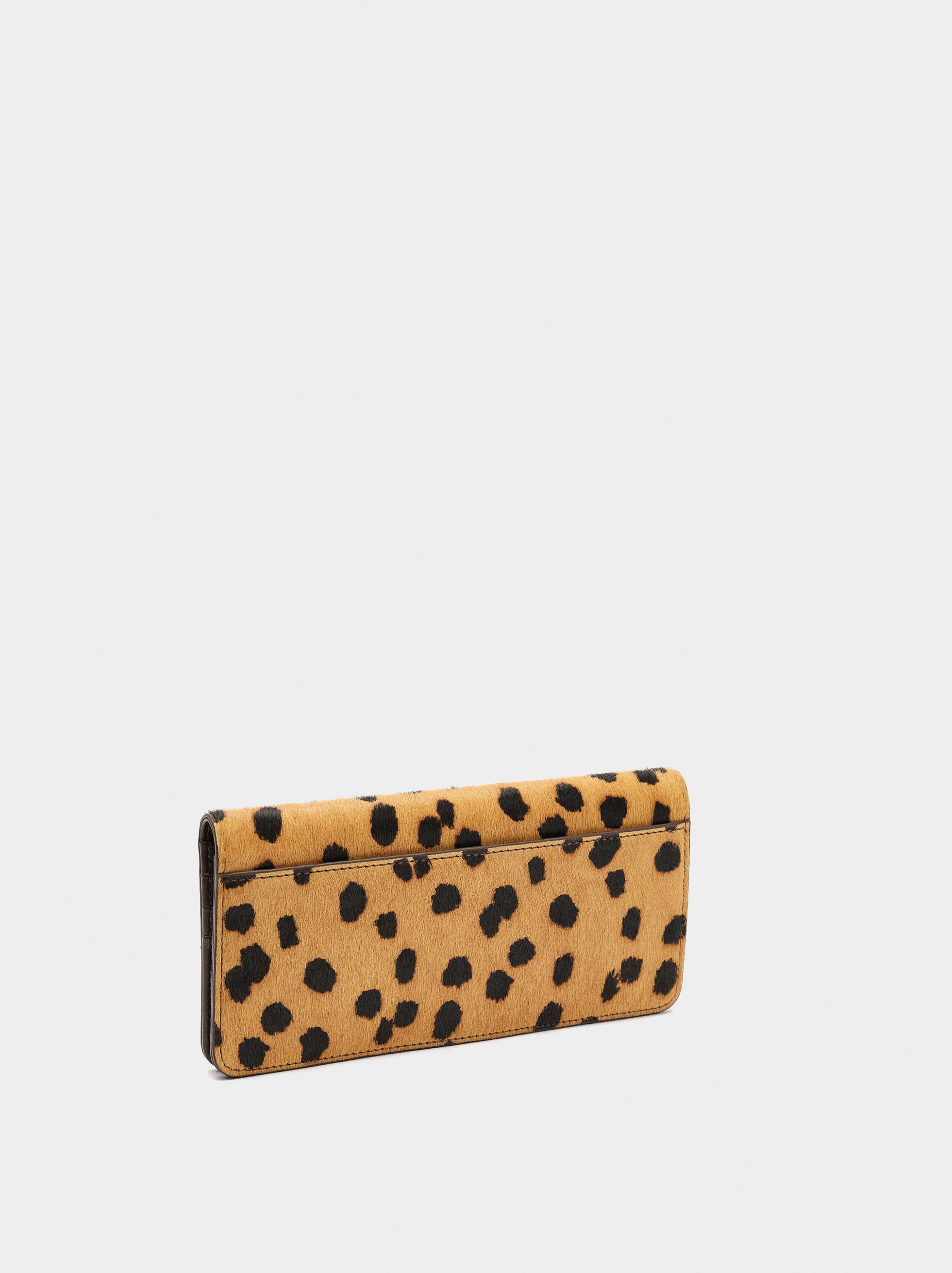 Cartera De Piel Estampado Animal