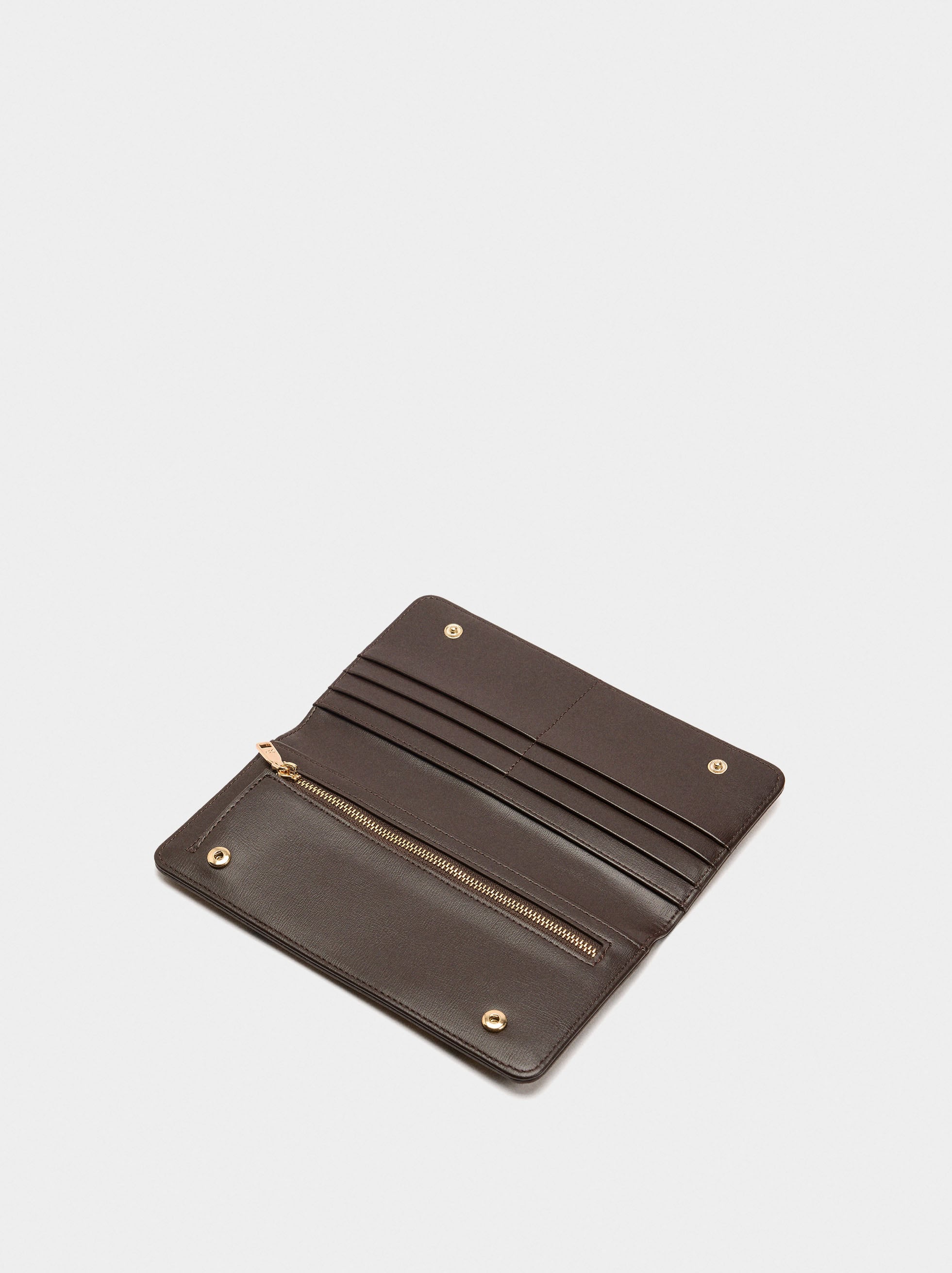 Cartera De Piel Estampado Animal