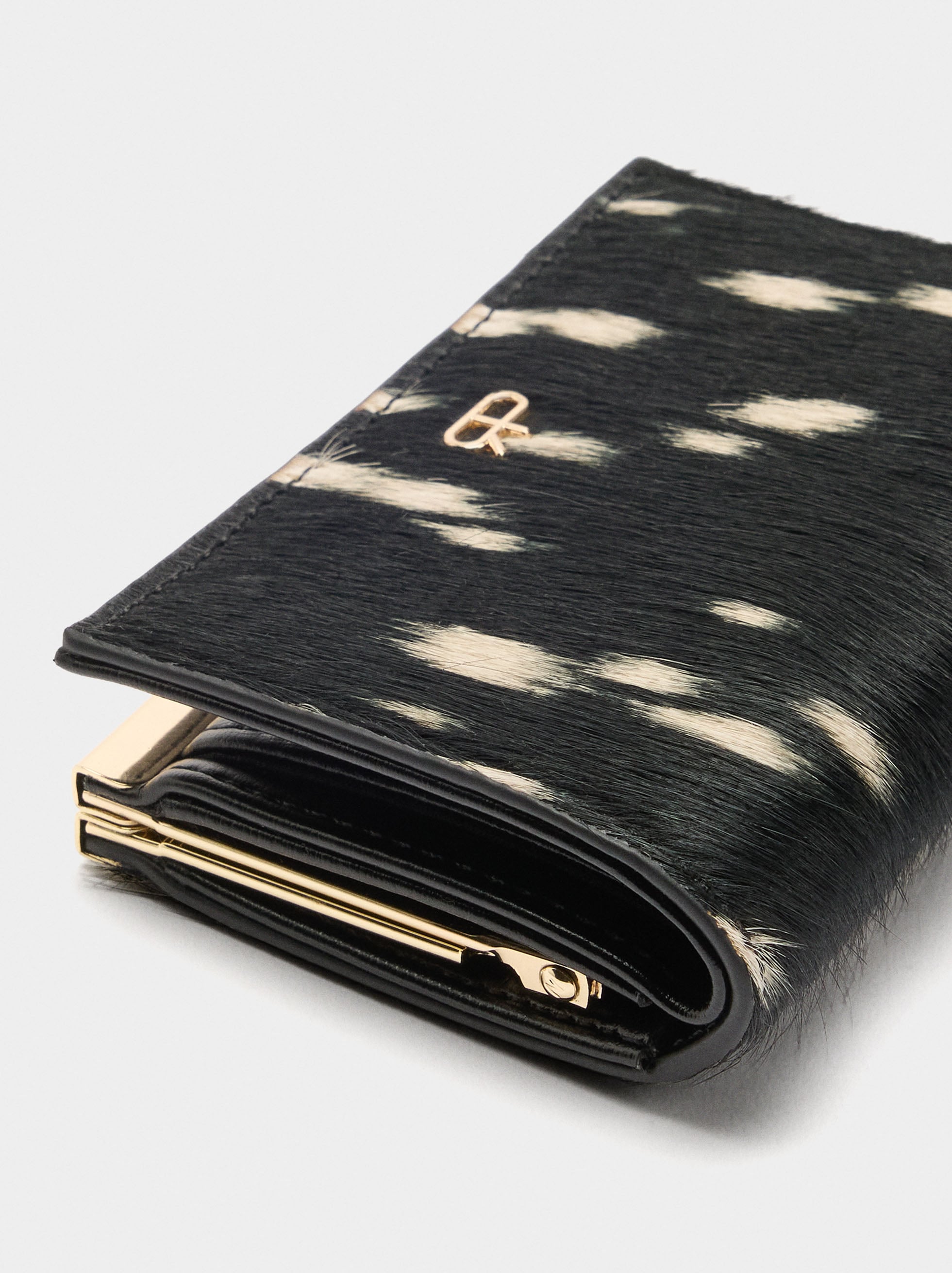Cartera De Piel Estampado Animal