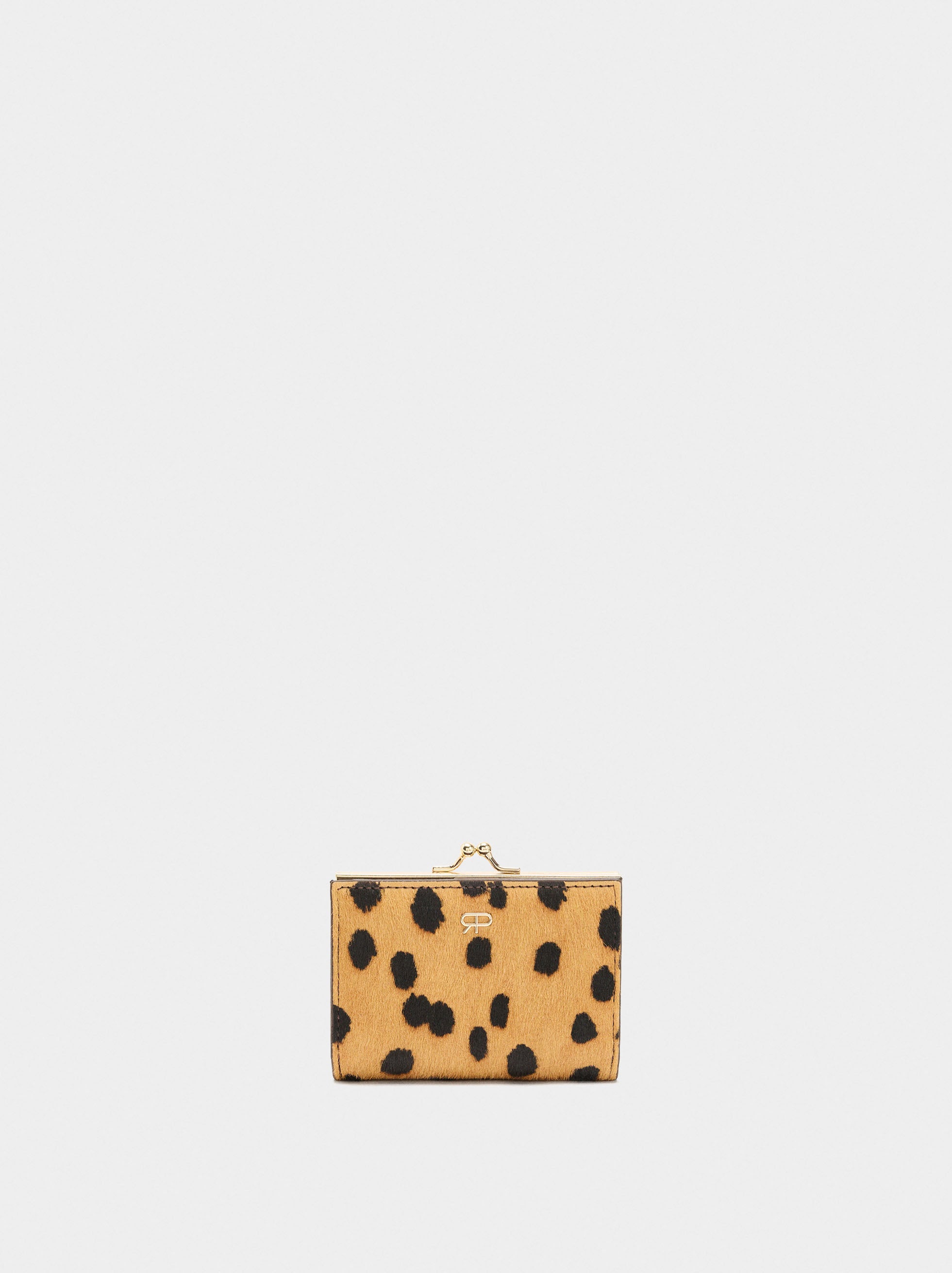 Cartera De Piel Estampado Animal