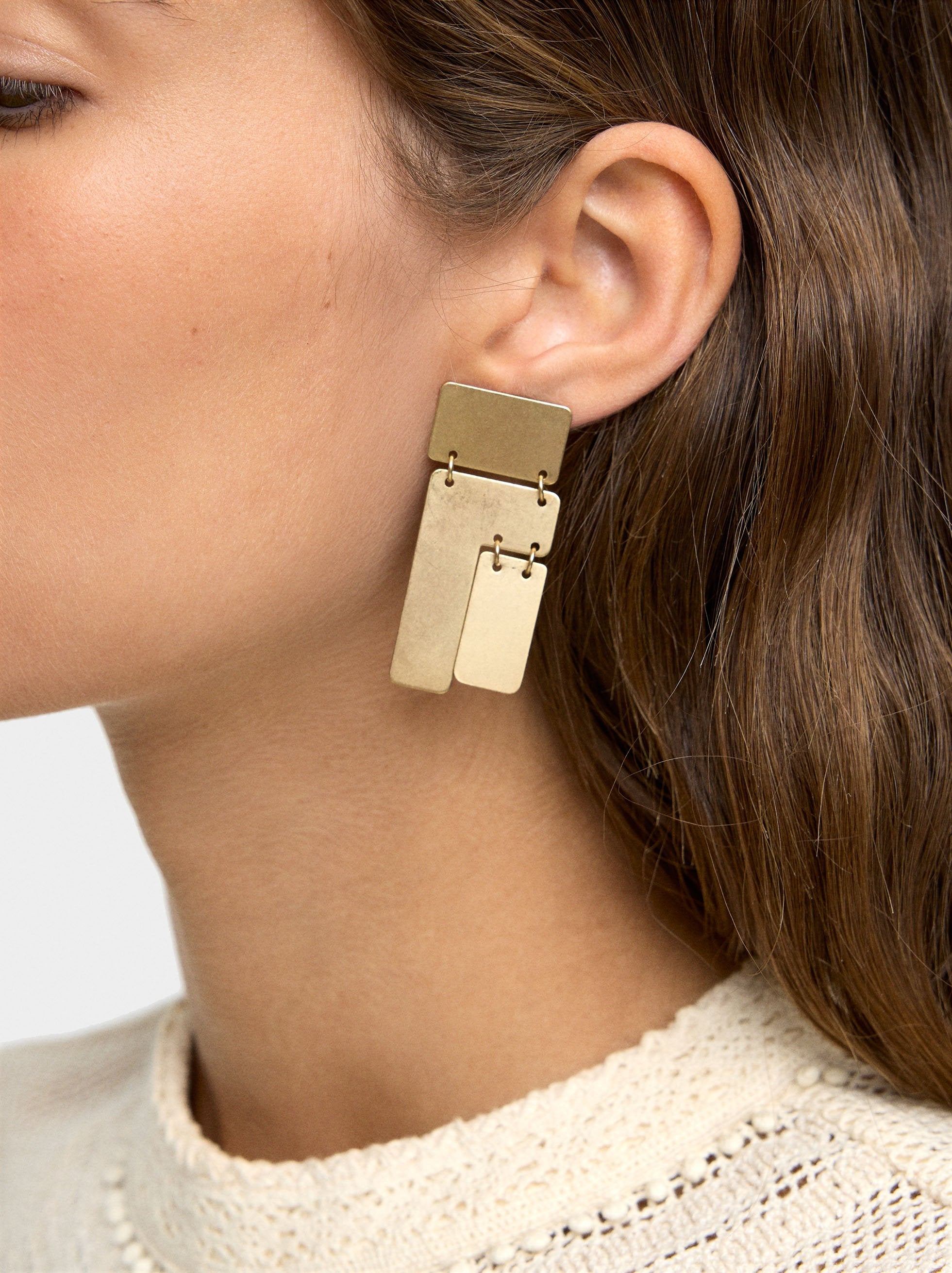 Pendientes Maxi Rectangulares