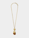 Collar Largo Colgante De Piedra