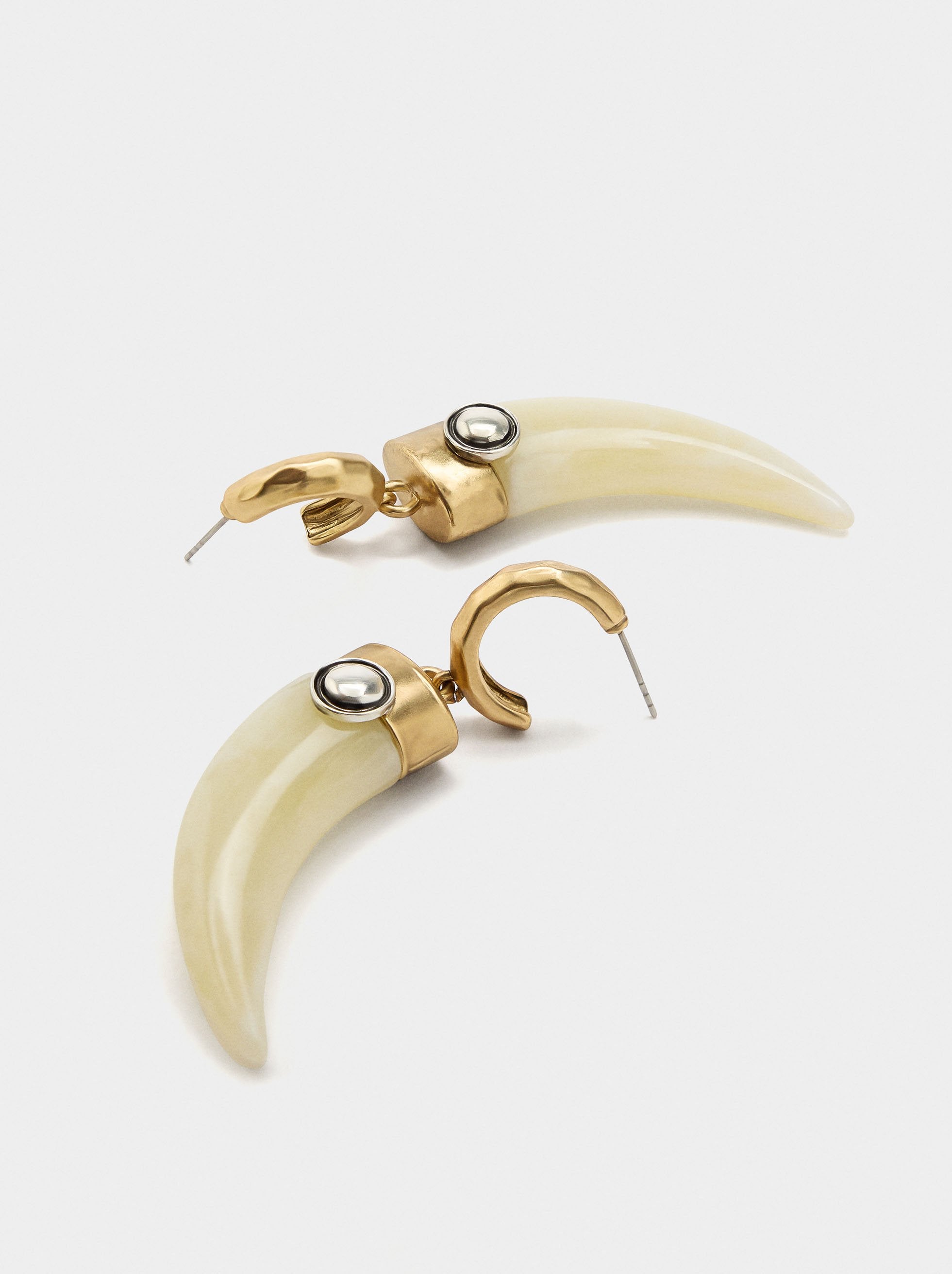 Aros Maxi Colgante De Cuerno