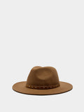 Sombrero De Lana Con Cinturón Y Tachuelas