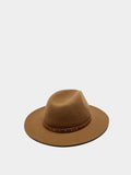 Sombrero De Lana Con Cinturón Y Tachuelas