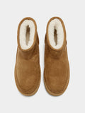 Botines Efecto Piel Con Forro
