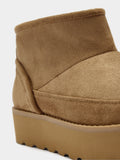 Botines Efecto Piel Con Forro