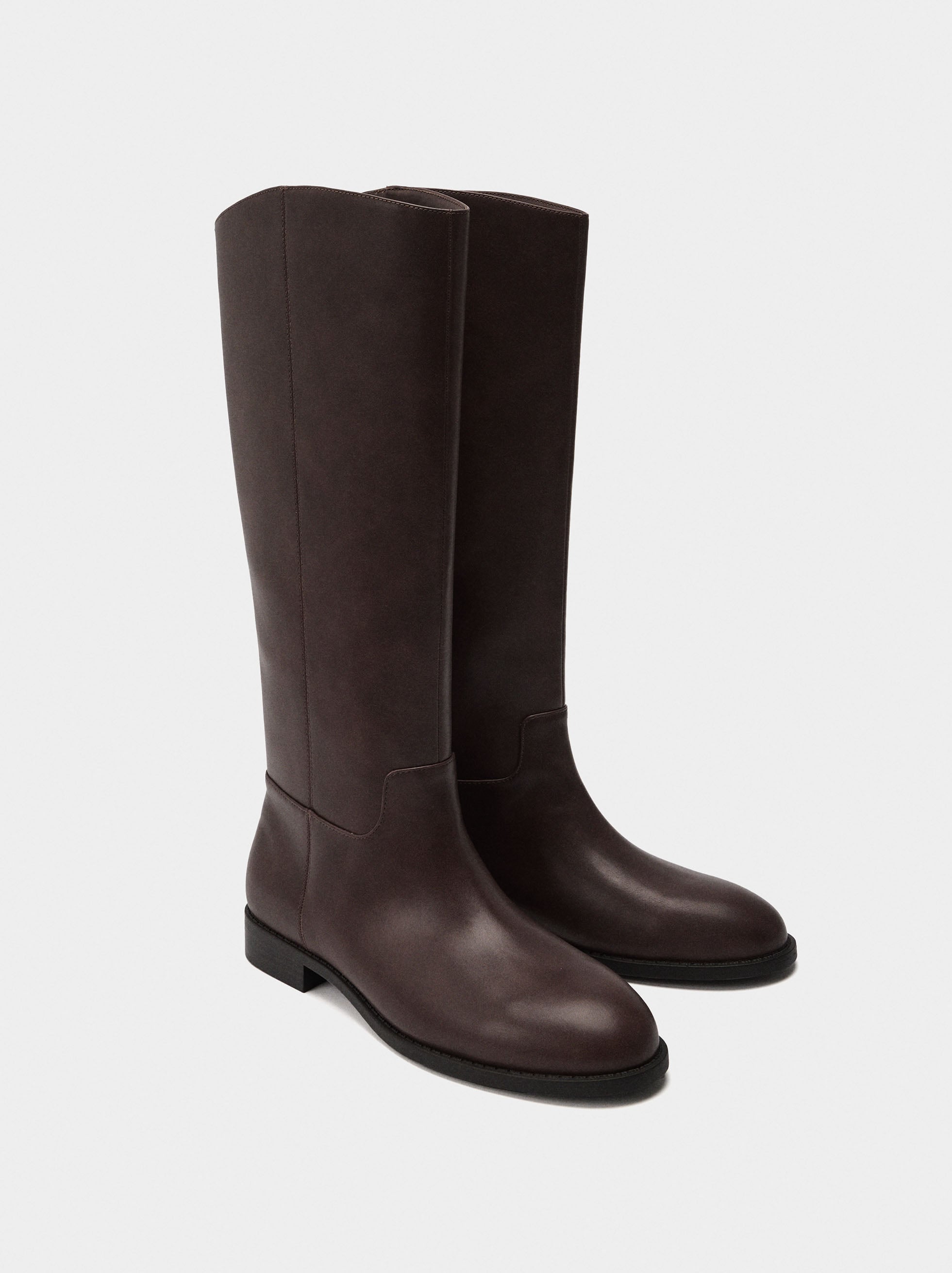 Botas Altas Tacón Bajo