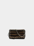 Bolso De Hombro Detalles De Piel Y Tachuelas