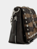 Bolso De Hombro Detalles De Piel Y Tachuelas