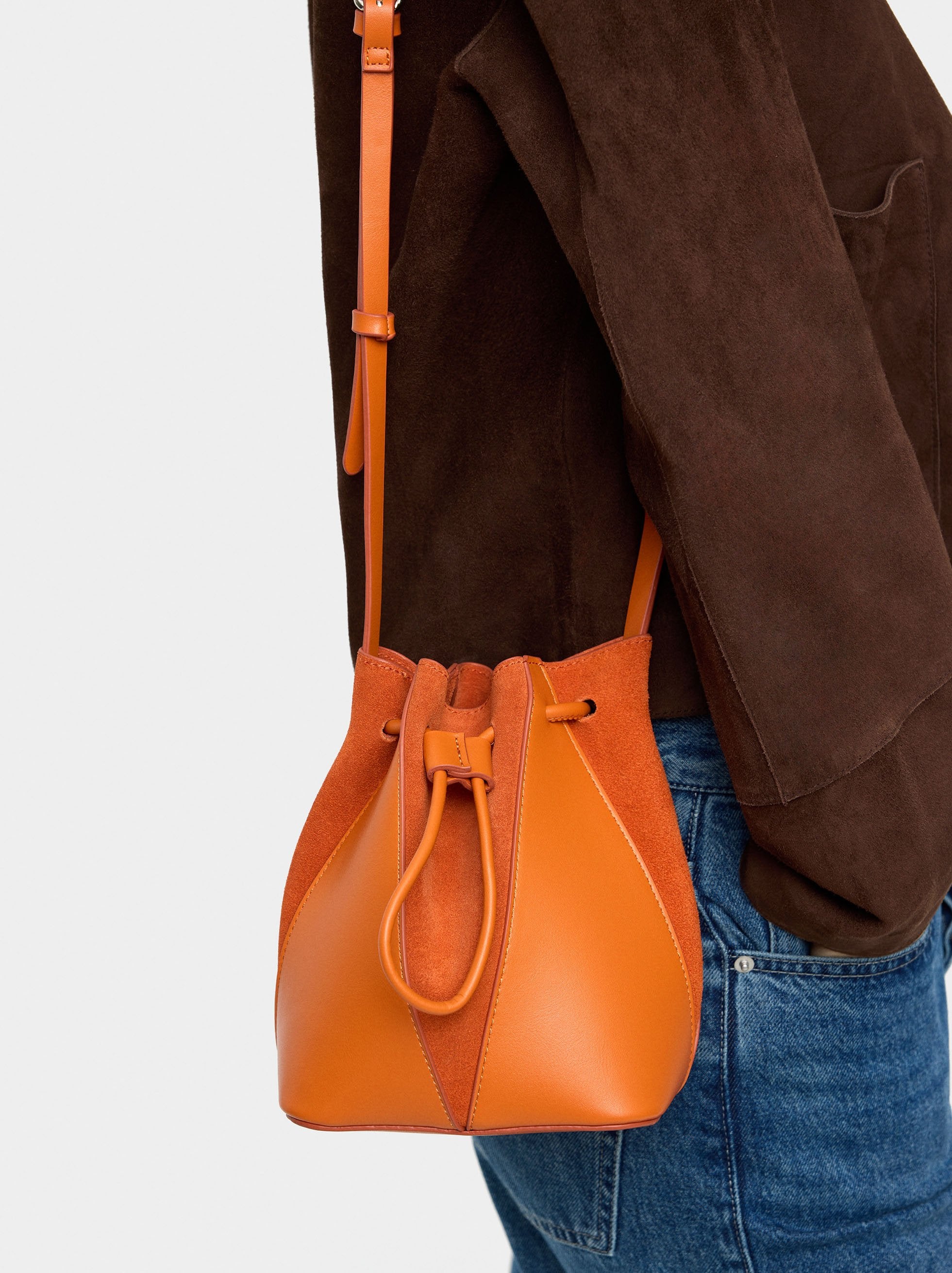 Bolso Bombonera De Piel S