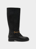 Botas Altas Con Detalle Metálico