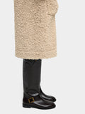 Botas Altas De Piel Con Hebillas