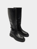 Botas Altas Con Tacón Bajo