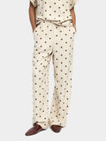 Pantalón De Lunares Con Cintura Elástica