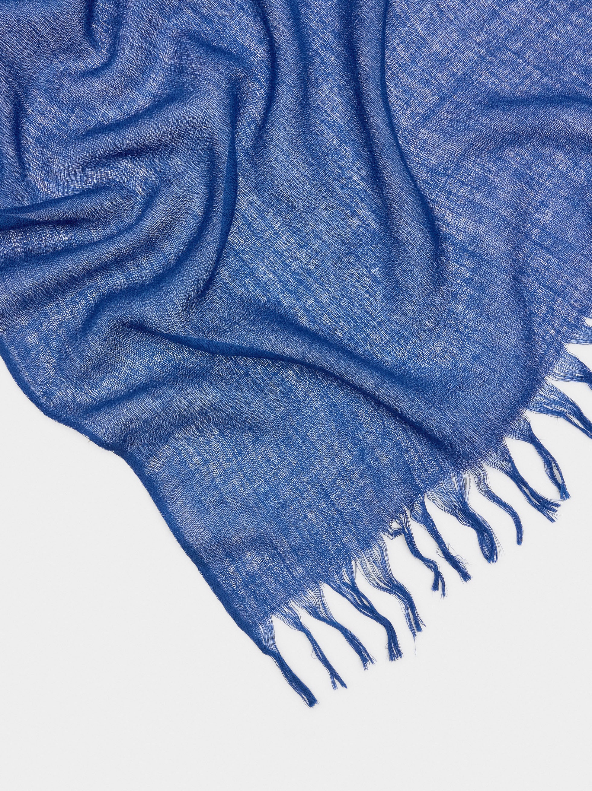 Pashmina De Lana Con Flecos