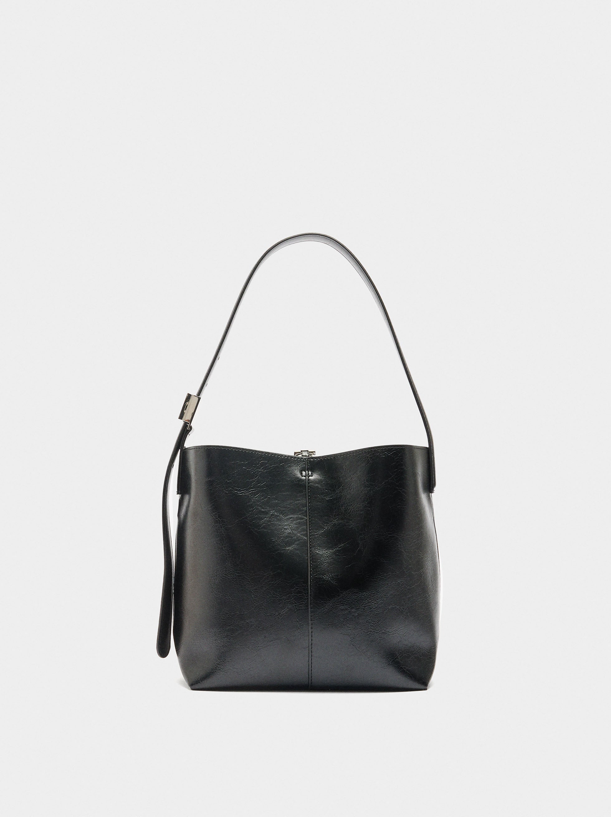 Bolso Bombonera Efecto Craquelado