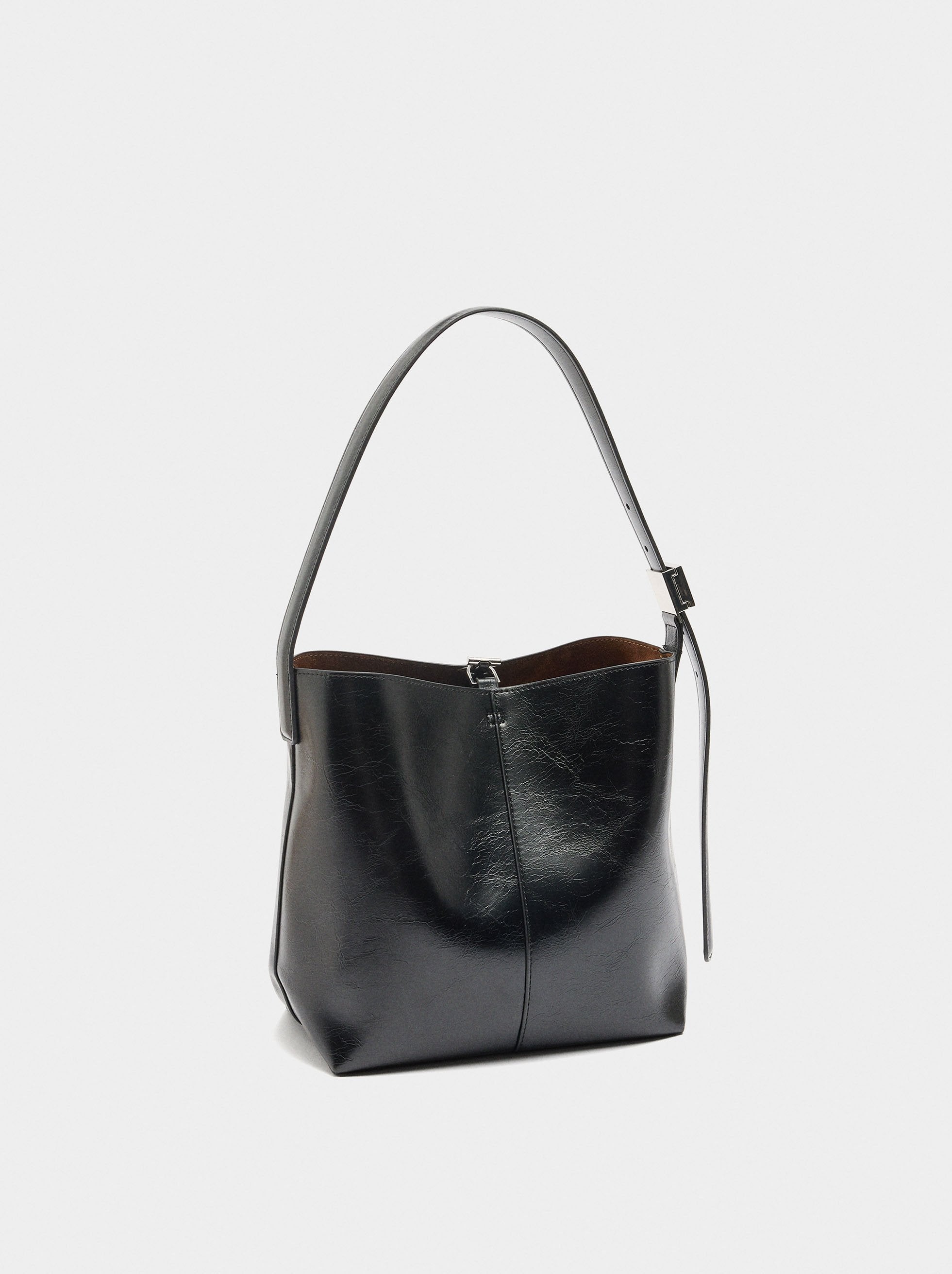 Bolso Bombonera Efecto Craquelado