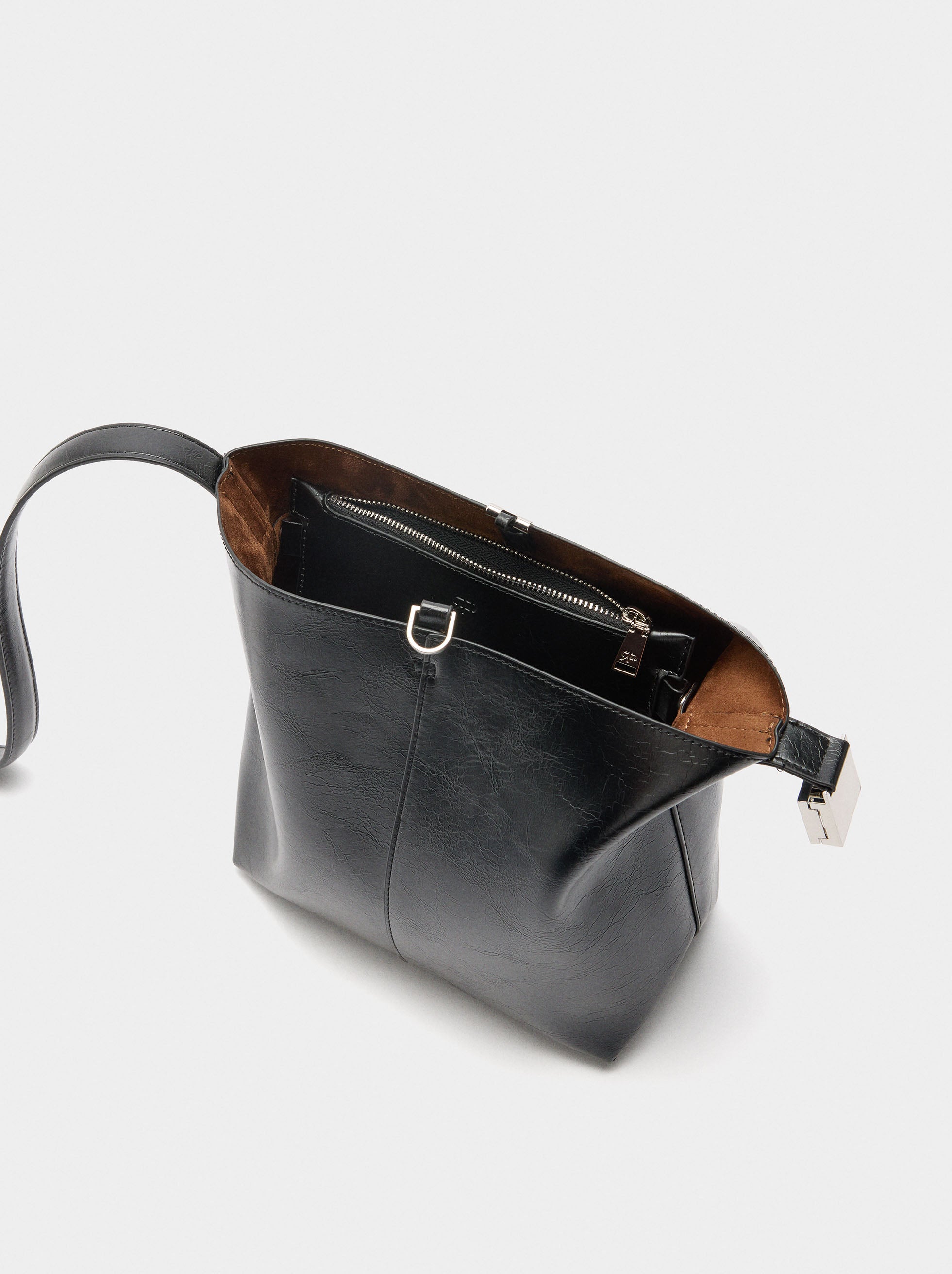 Bolso Bombonera Efecto Craquelado