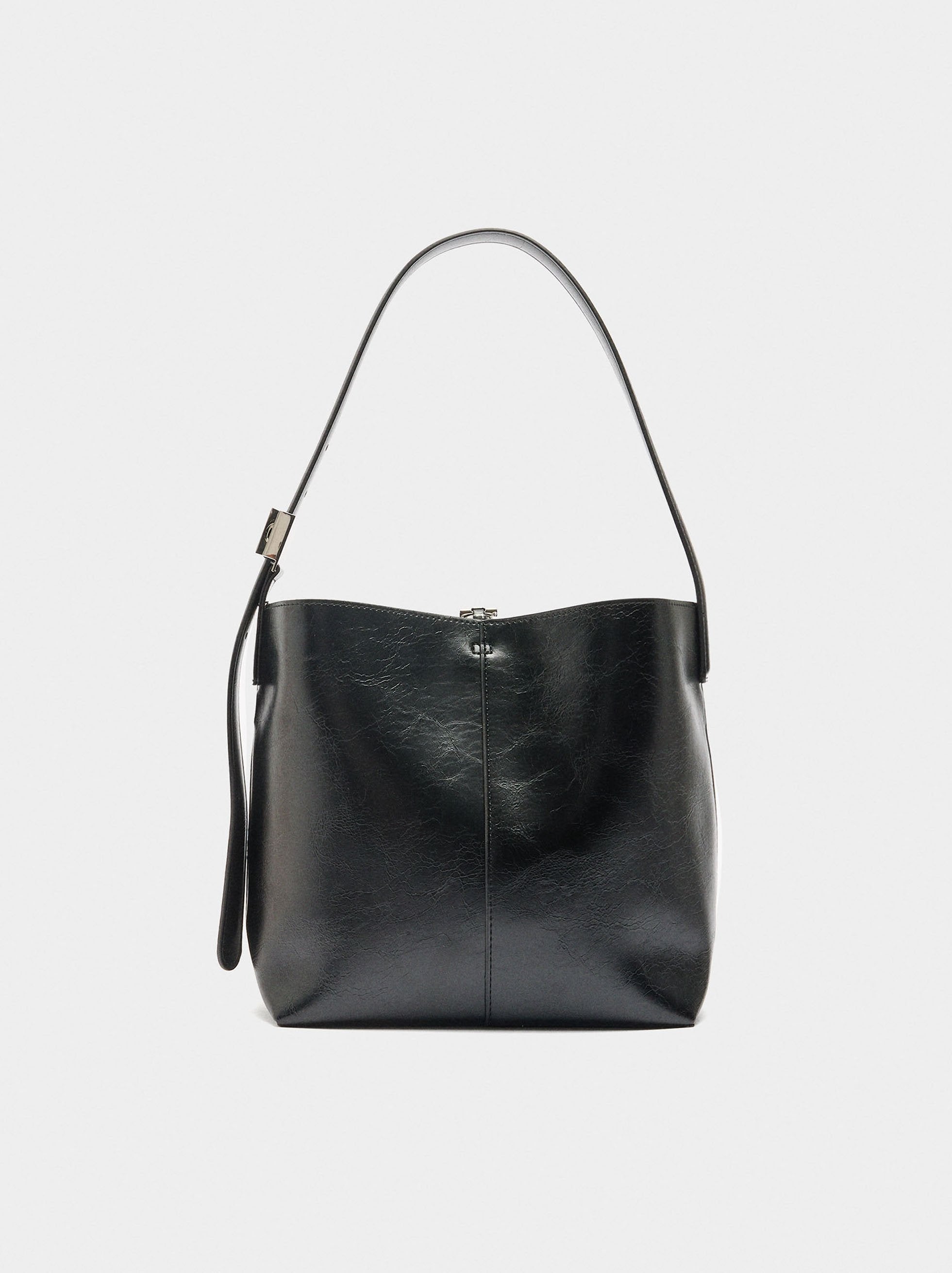 Bolso Bombonera Efecto Craquelado