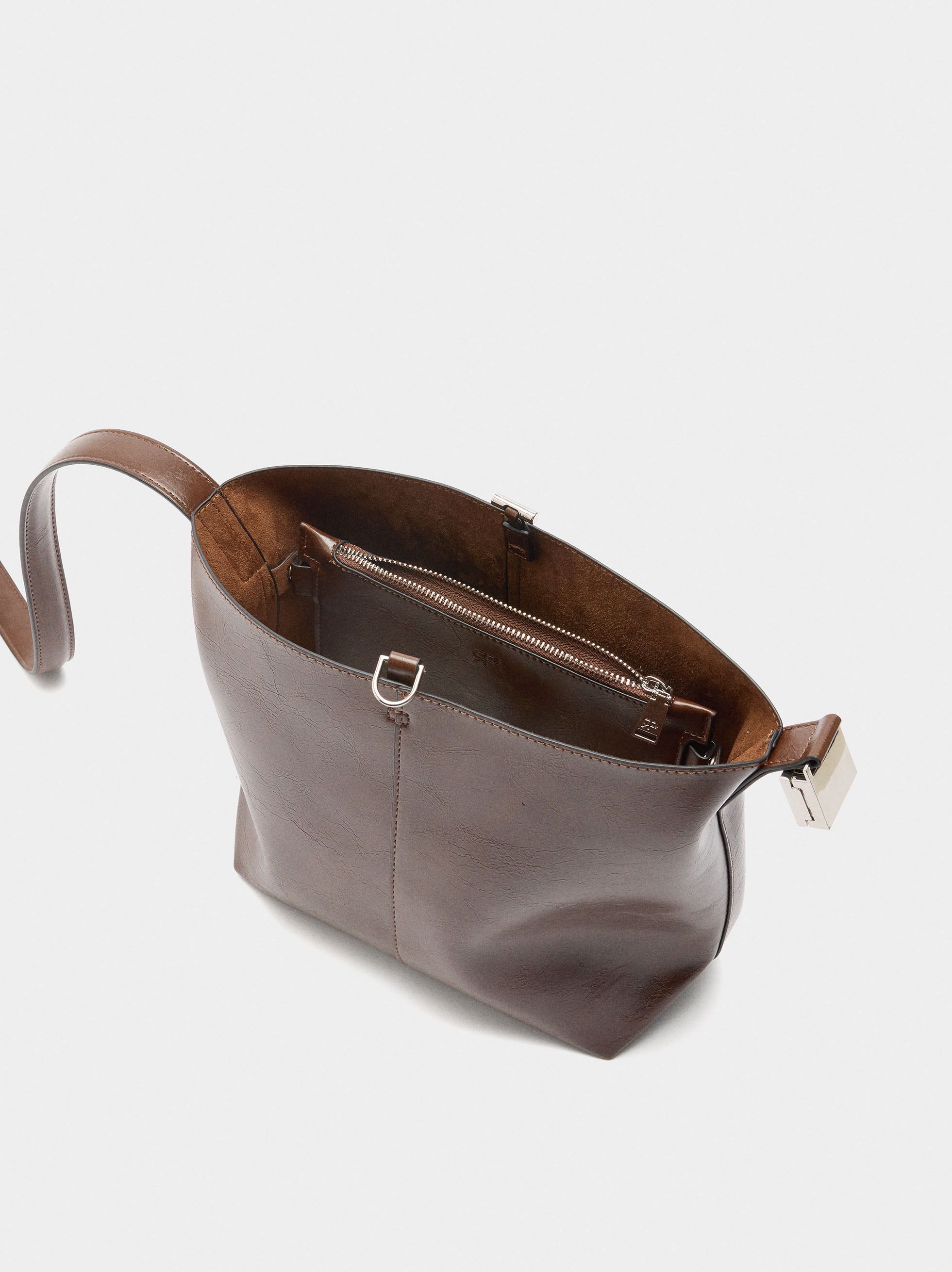 Bolso Bombonera Efecto Craquelado