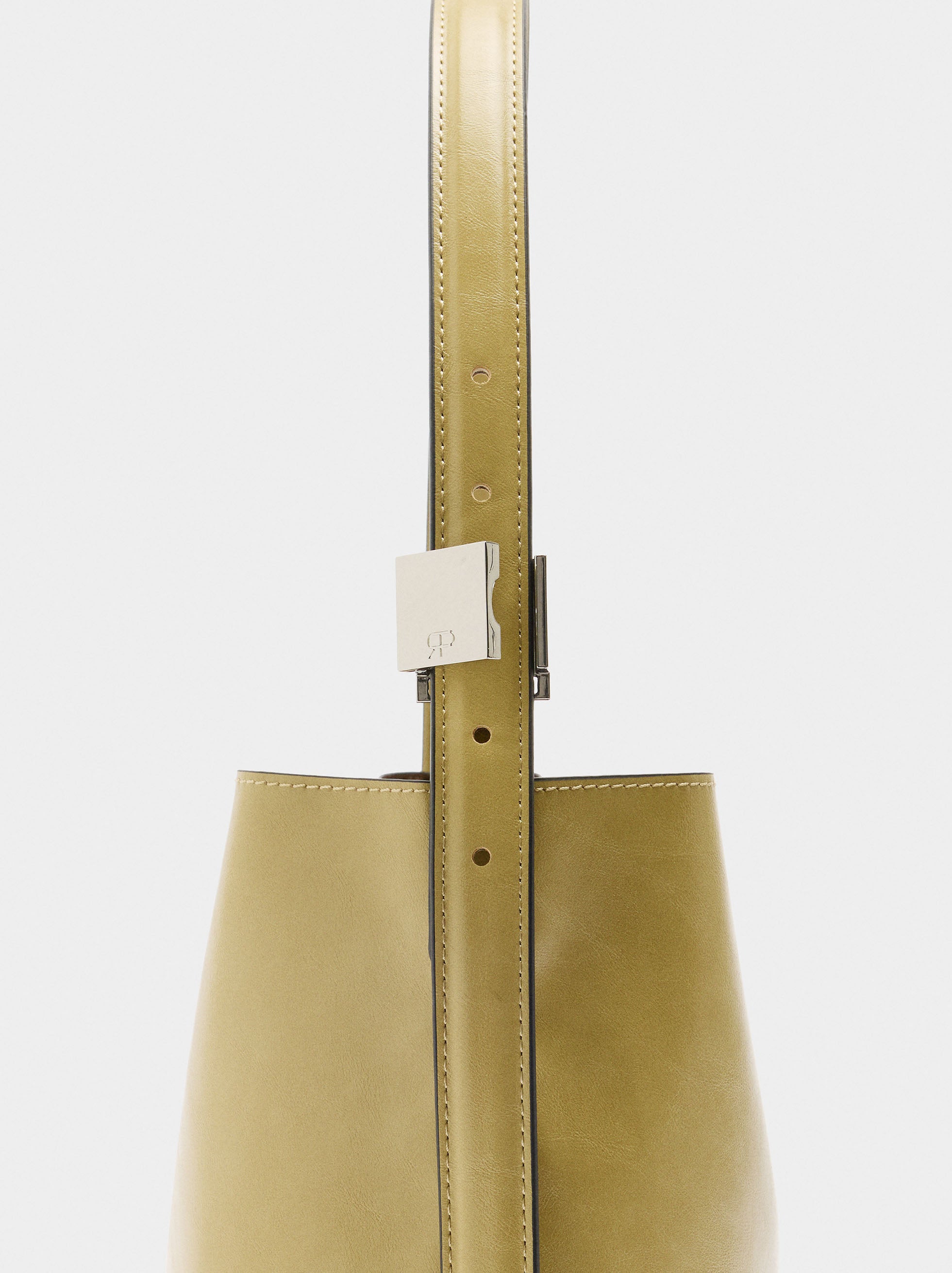 Bolso Bombonera Efecto Craquelado