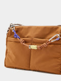 Bolso Bandolera De Nylon Con Colgante