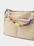 Bolso Bandolera De Nylon Con Colgante