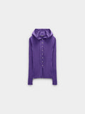 Jersey De Punto Con Capucha