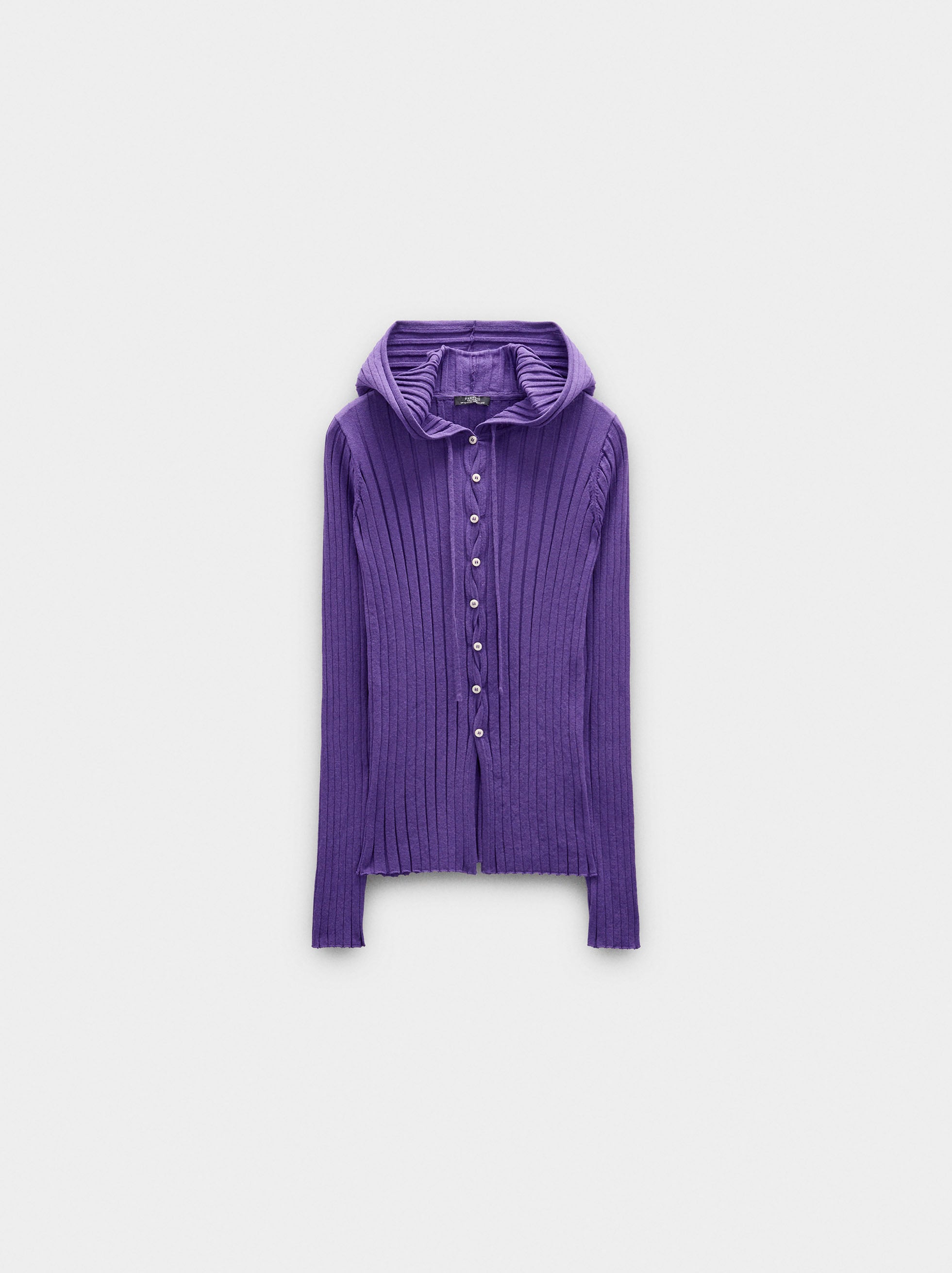 Jersey De Punto Con Capucha
