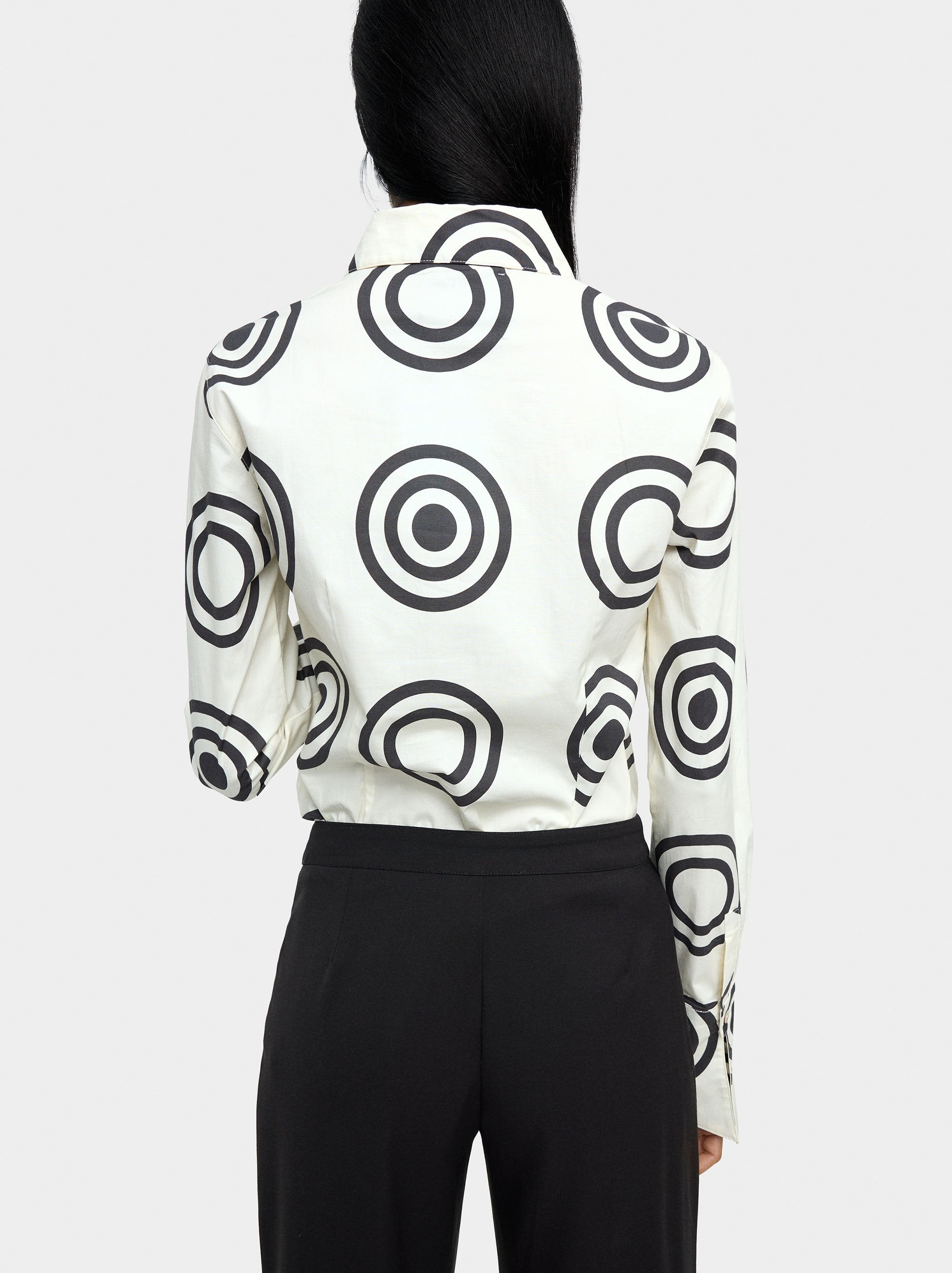 Camisa De Algodón Con Círculos