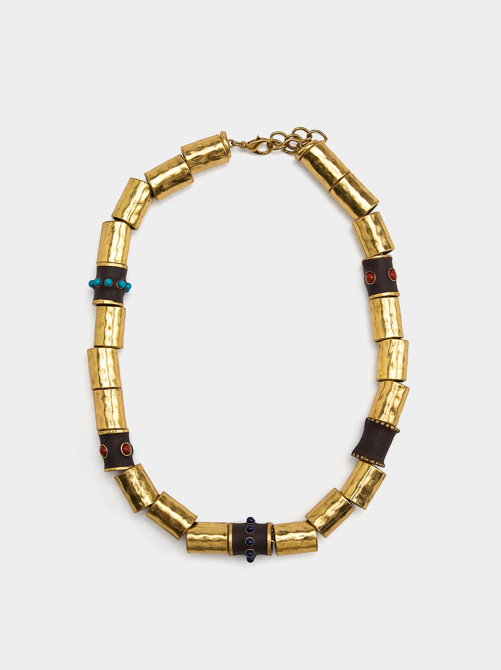 Collar Corto Tubular Étnico