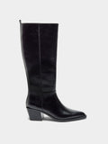 Botas Altas De Piel Con Tacón