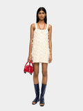 Vestido Corto De Punto Con Flecos