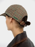 Gorra De Cuadros Con Lana