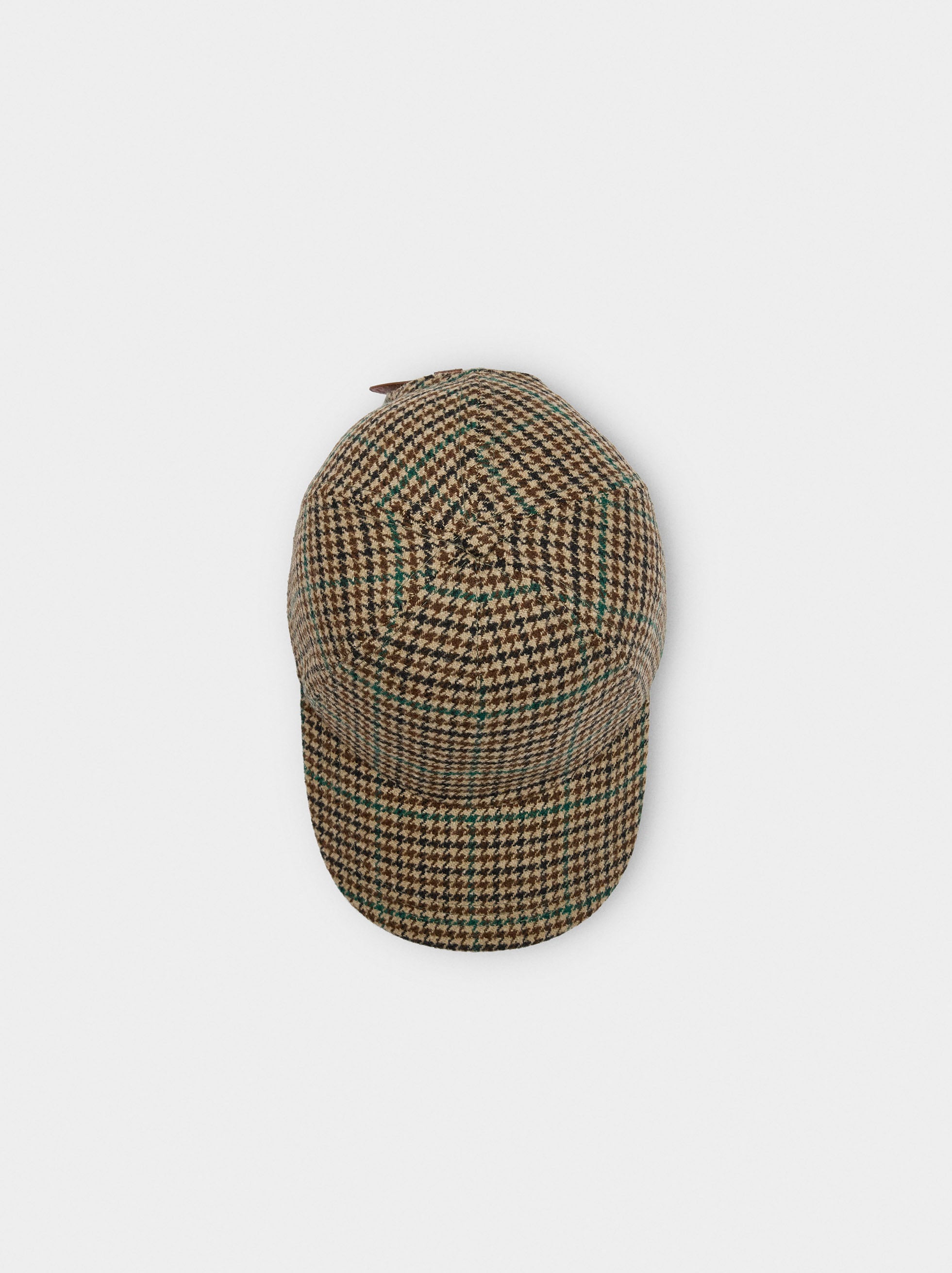 Gorra De Cuadros Con Lana
