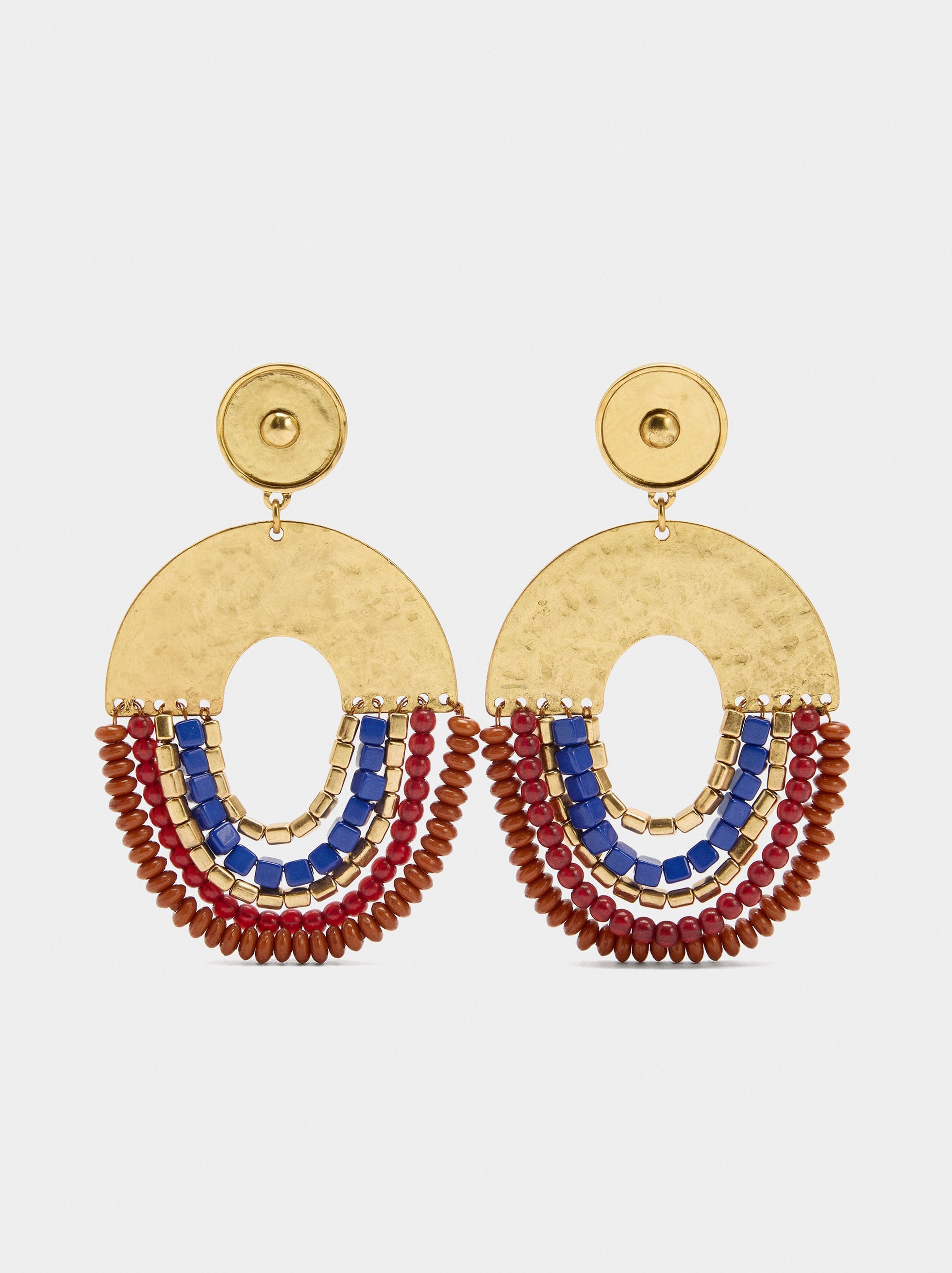 Pendientes De Arco Con Cuentas