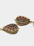 Pendientes Ovalados Con Detalles De Color